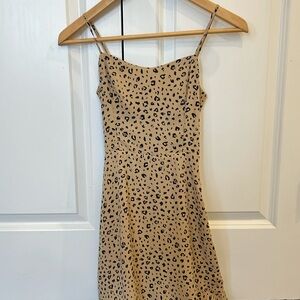 Aritzia Cheetah Print Mini Dress